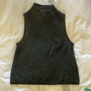 Zara Black Sparkle Kids Tank Top